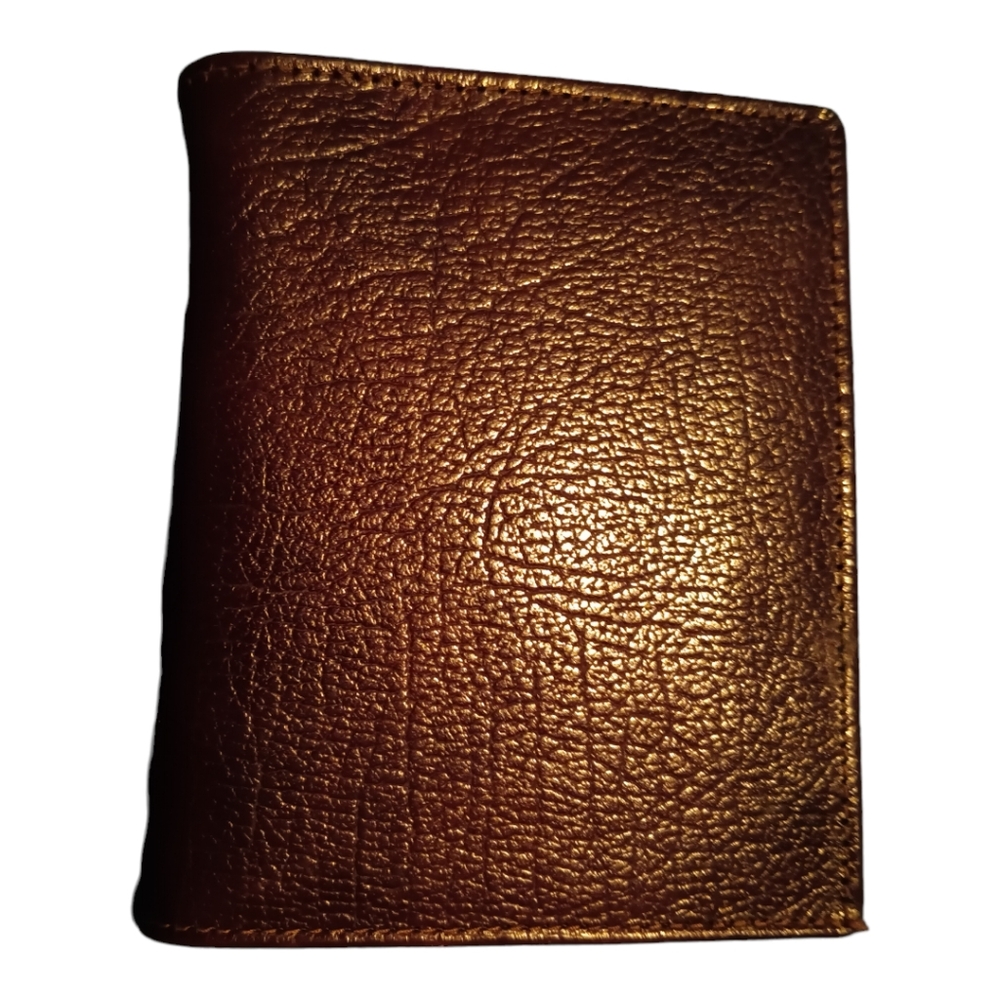 Vintage Mens leather wallet brown Tex tan euc